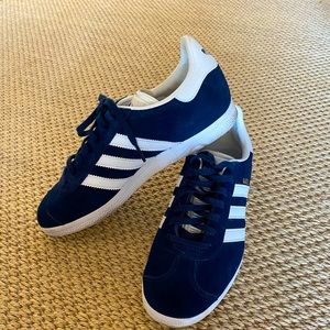 Adidas Gazelle Shoes Navy / White